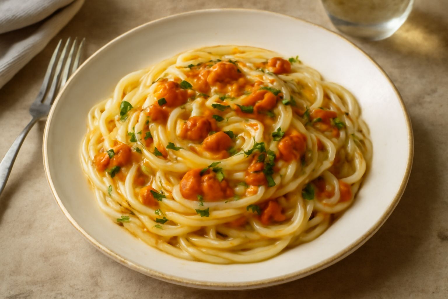 Linguine ai ricci di mare