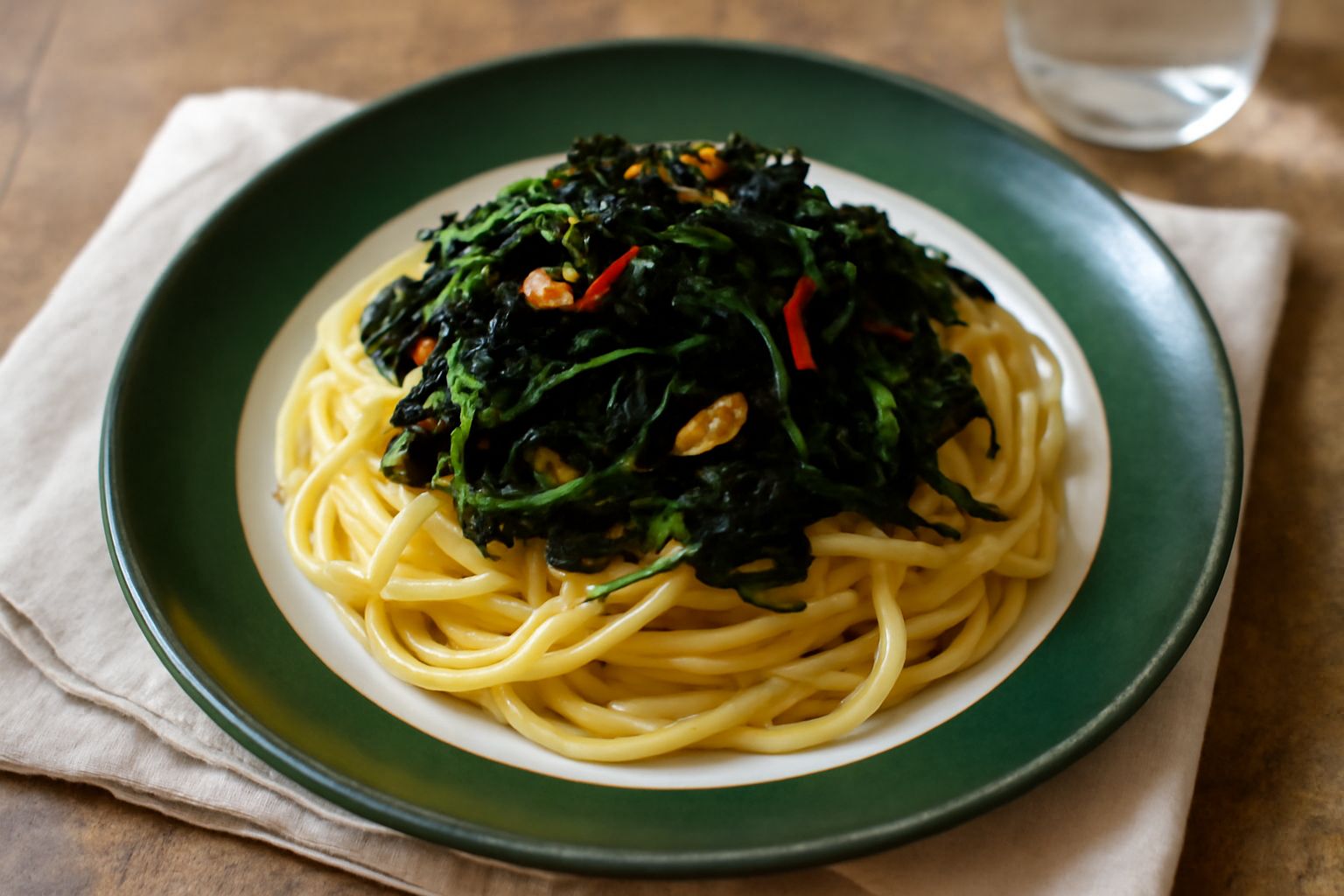 Linguine alla cicoria ripassata