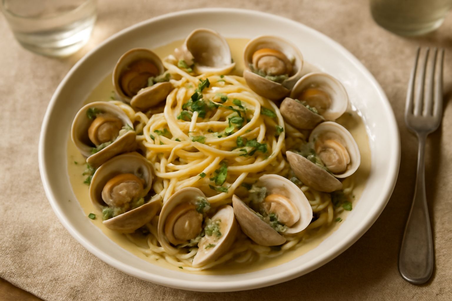 Linguine alle vongole veraci