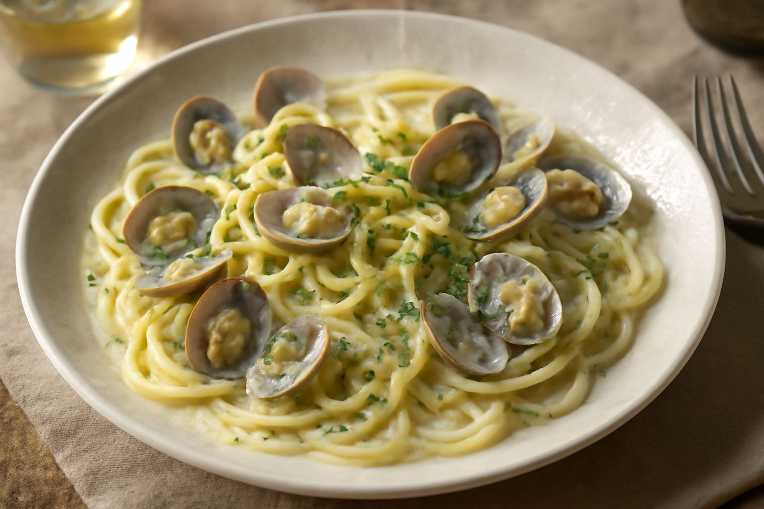 Linguine con le vongole