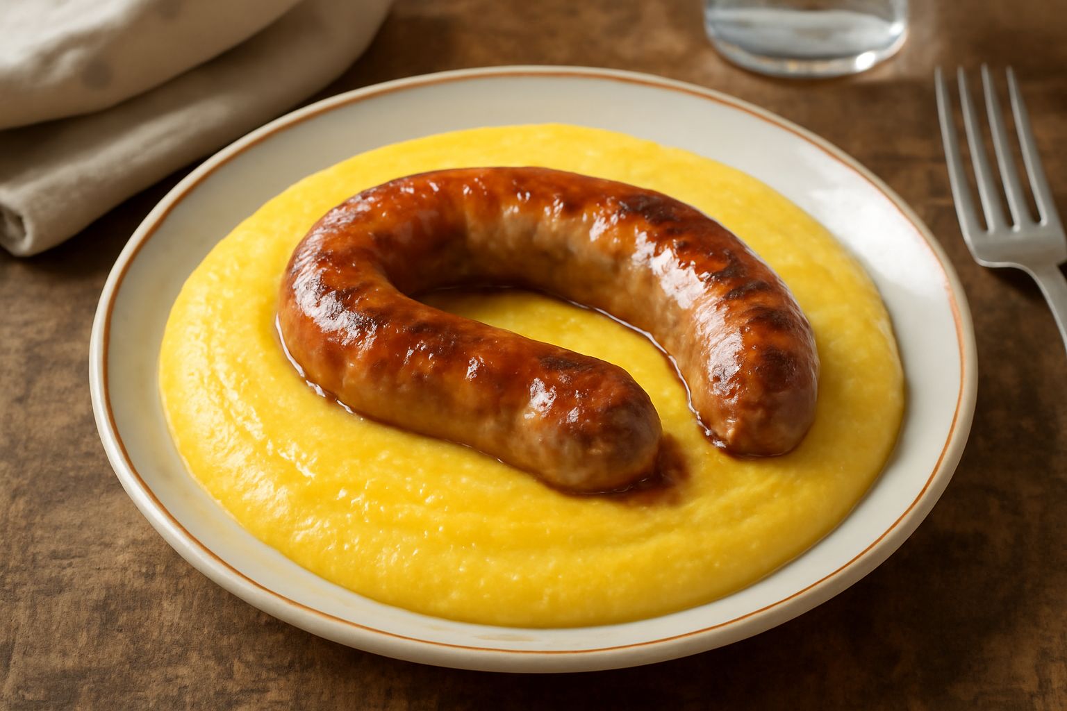 Luganega con polenta