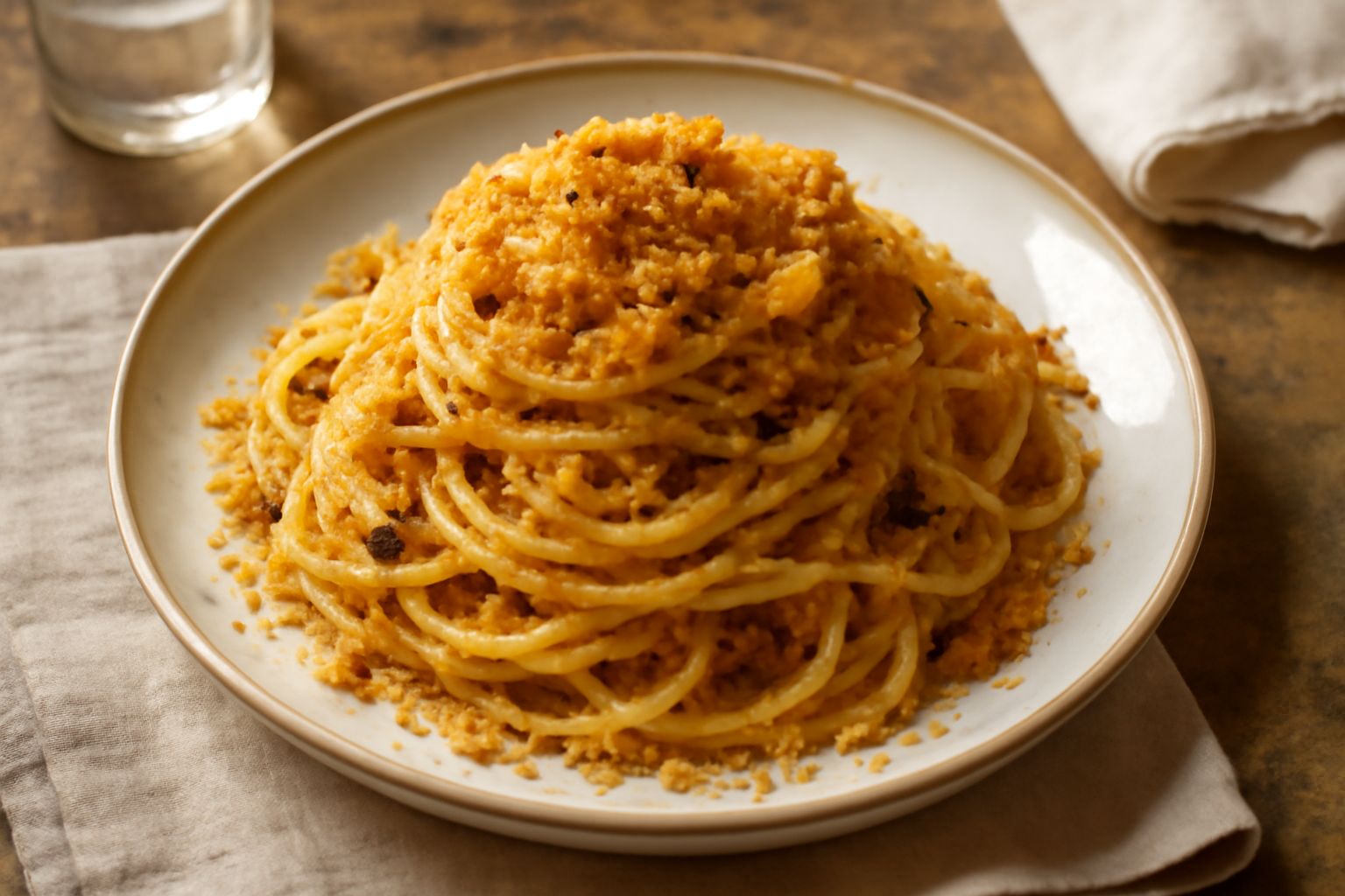 Macaruni ca' l'agghia e muddica