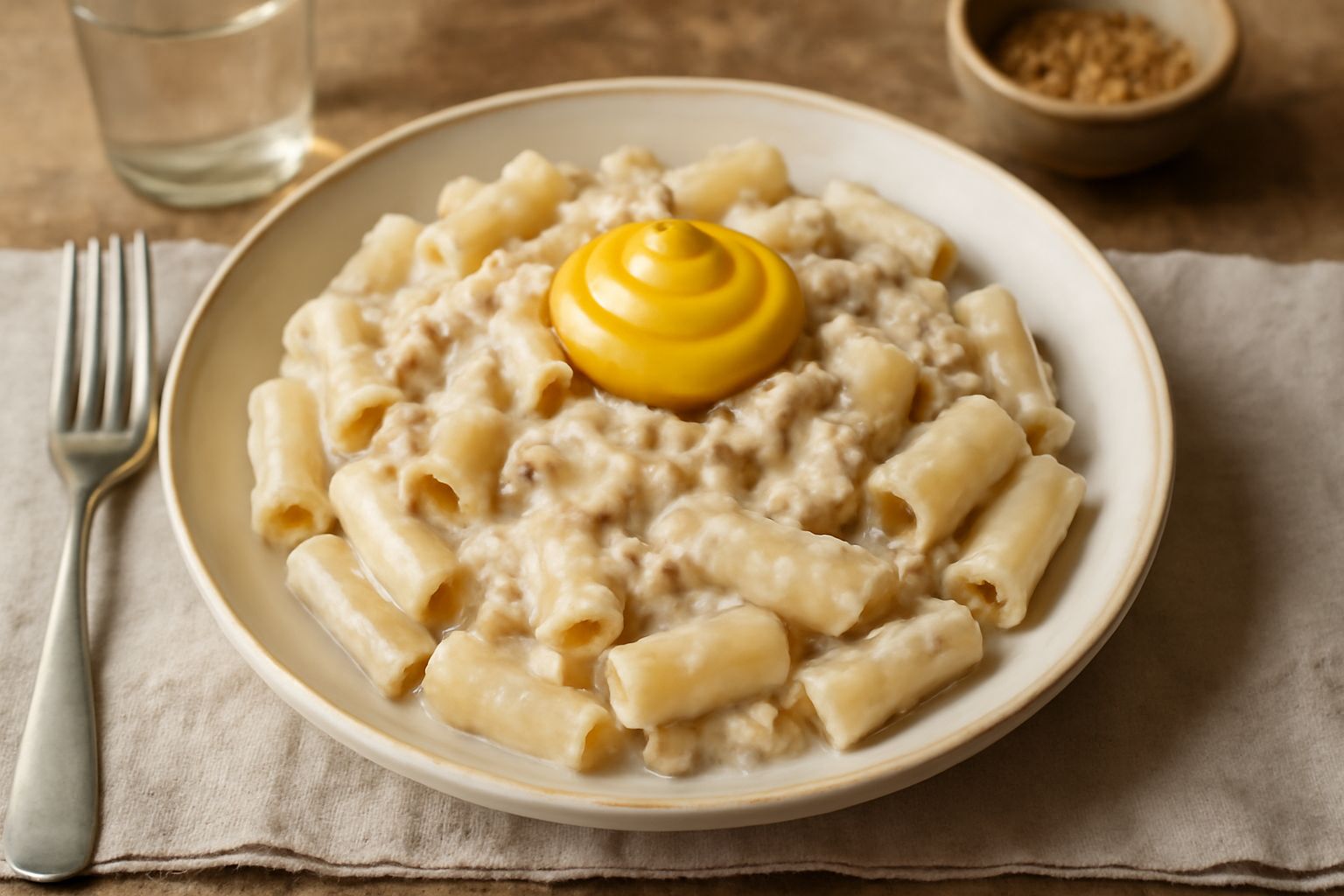 Maccarruni ca la mostarda