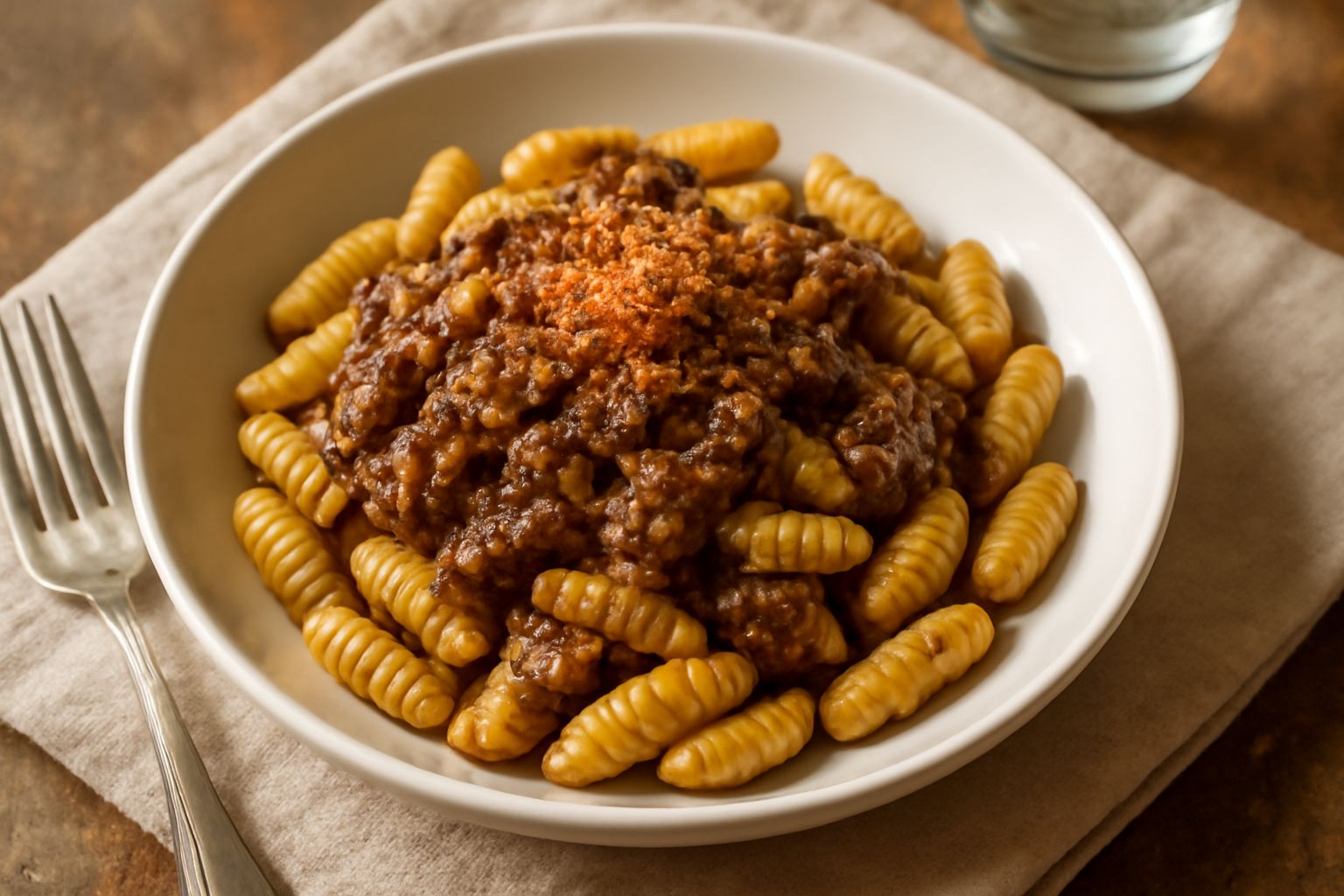 Malloreddus con ragù di bottarga