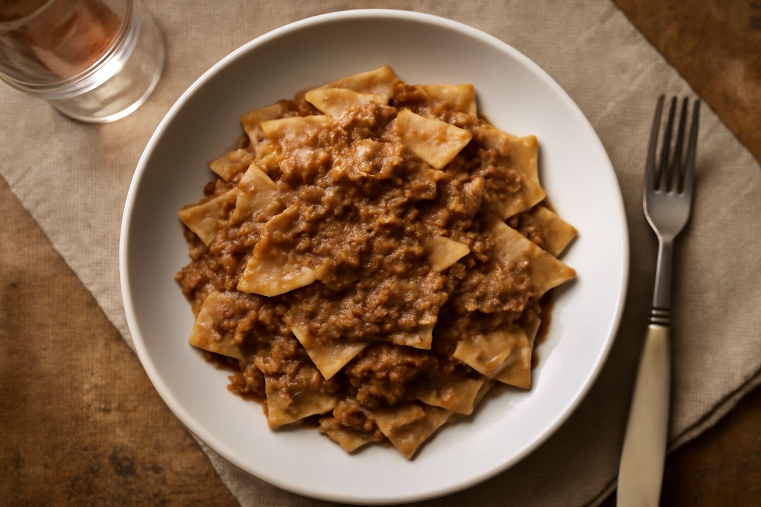 Maltagliati al ragù di coniglio
