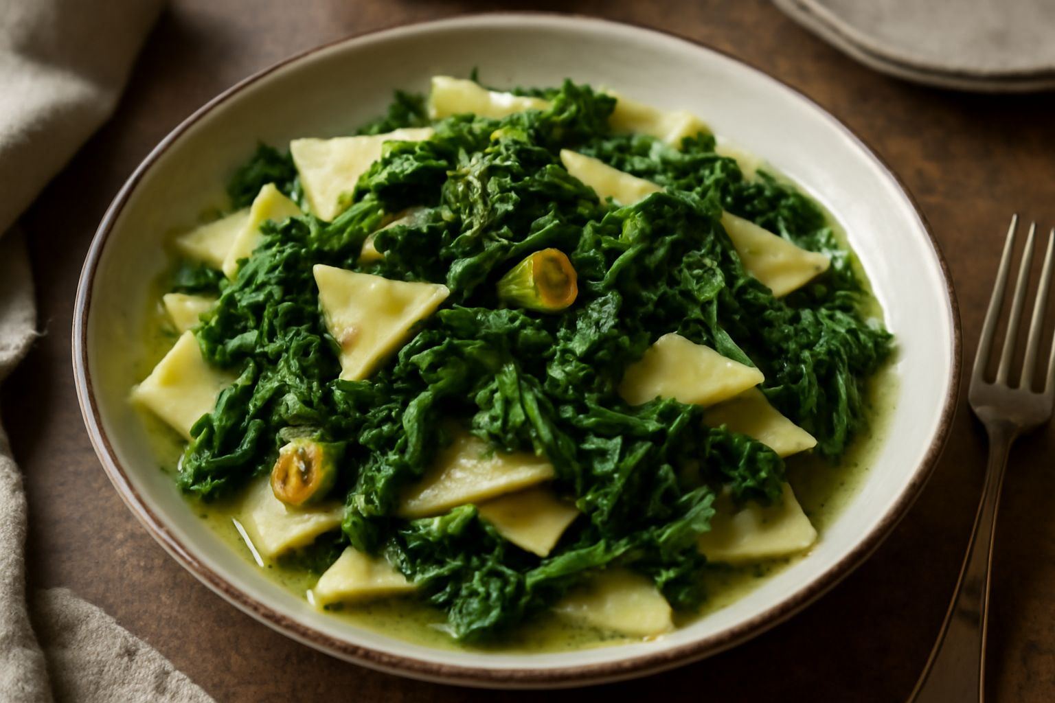 Maltagliati con le cime di rapa