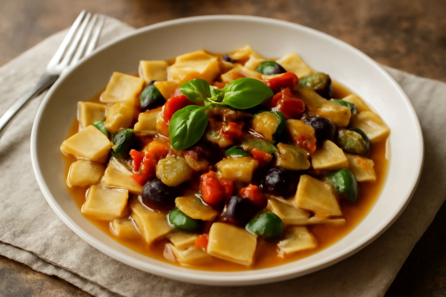 Maltagliati con le verdure