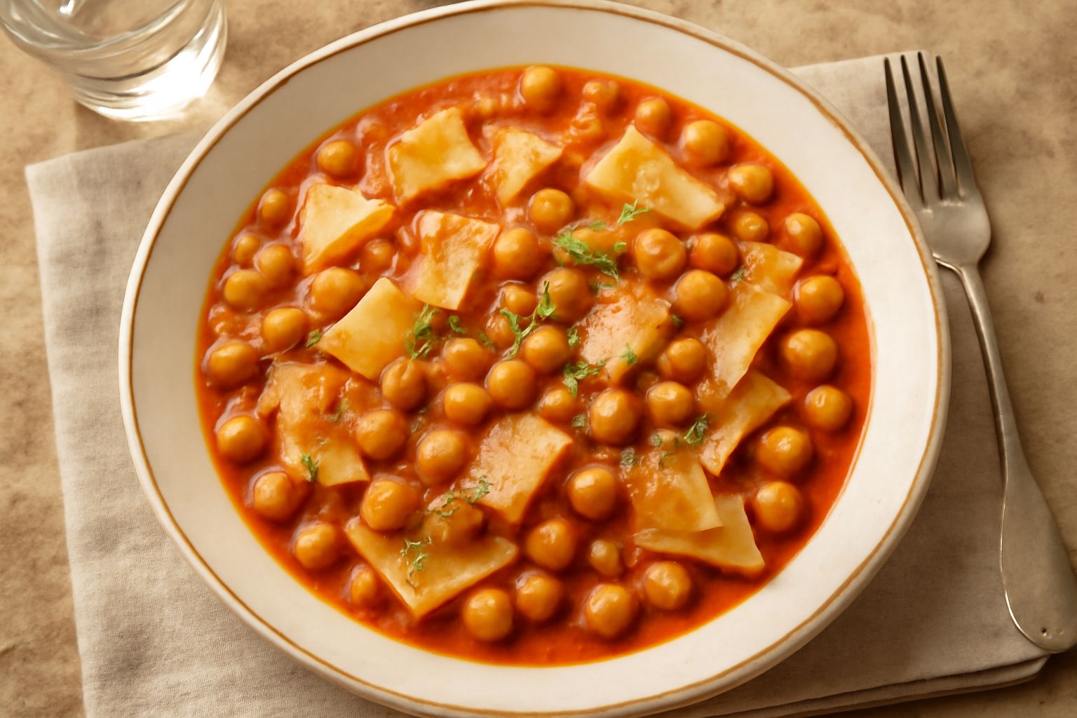 Maltagliati e ceci