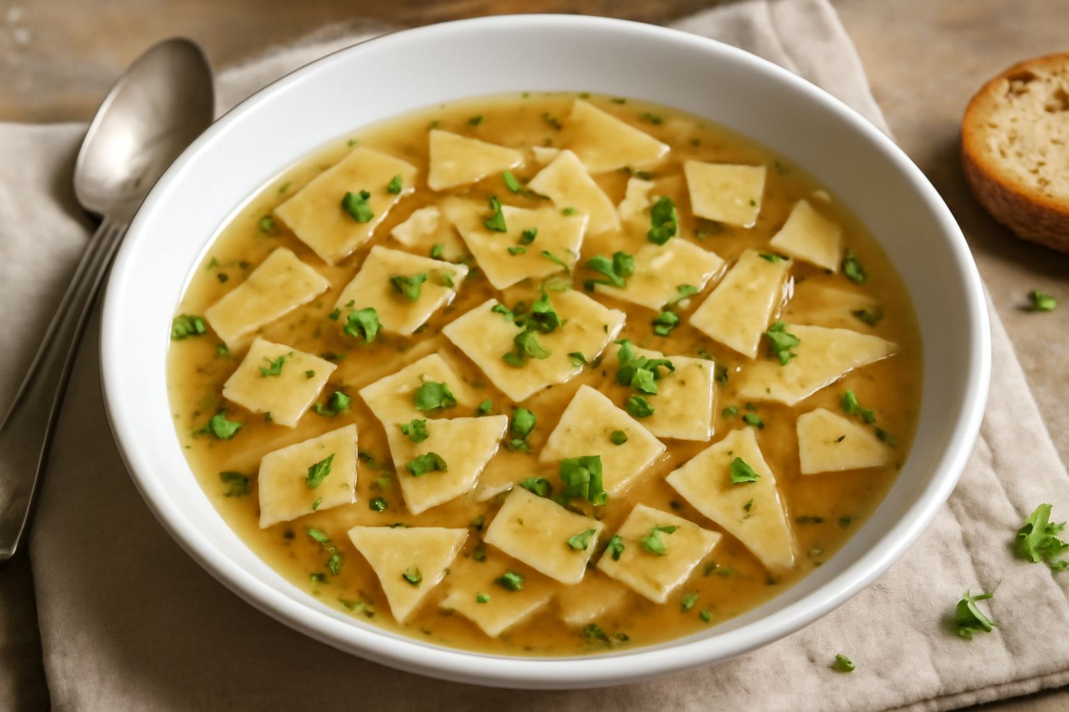 Maltagliati in brodo
