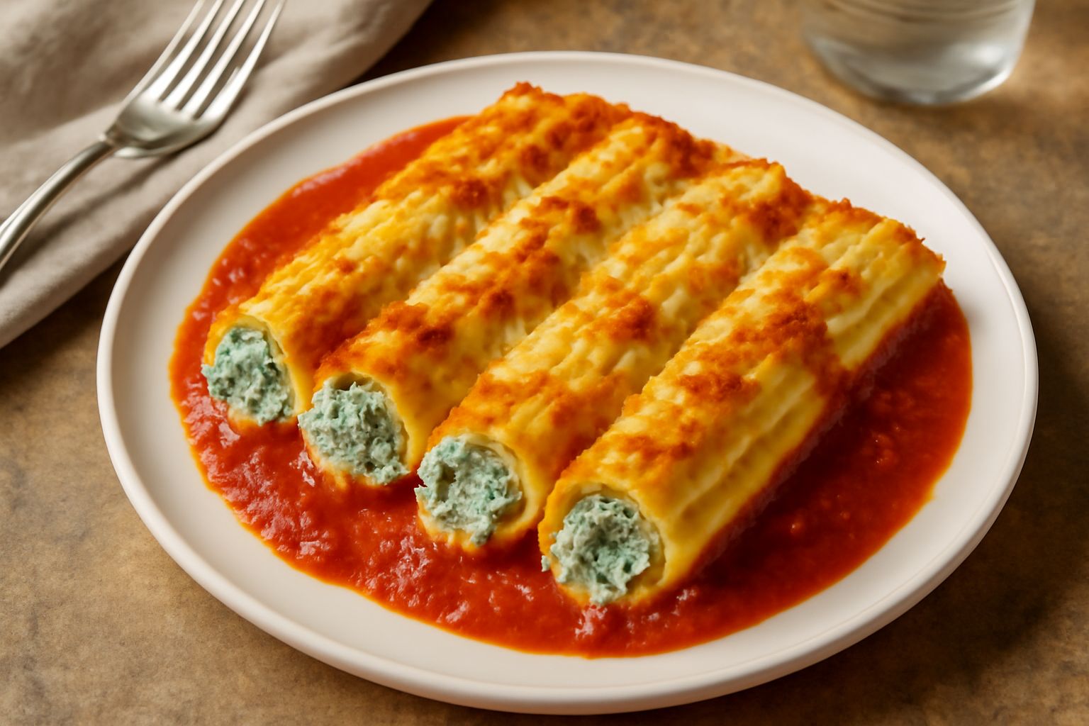 Manicotti ripieni