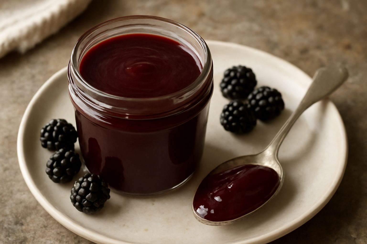 Marmellata di more selvatiche