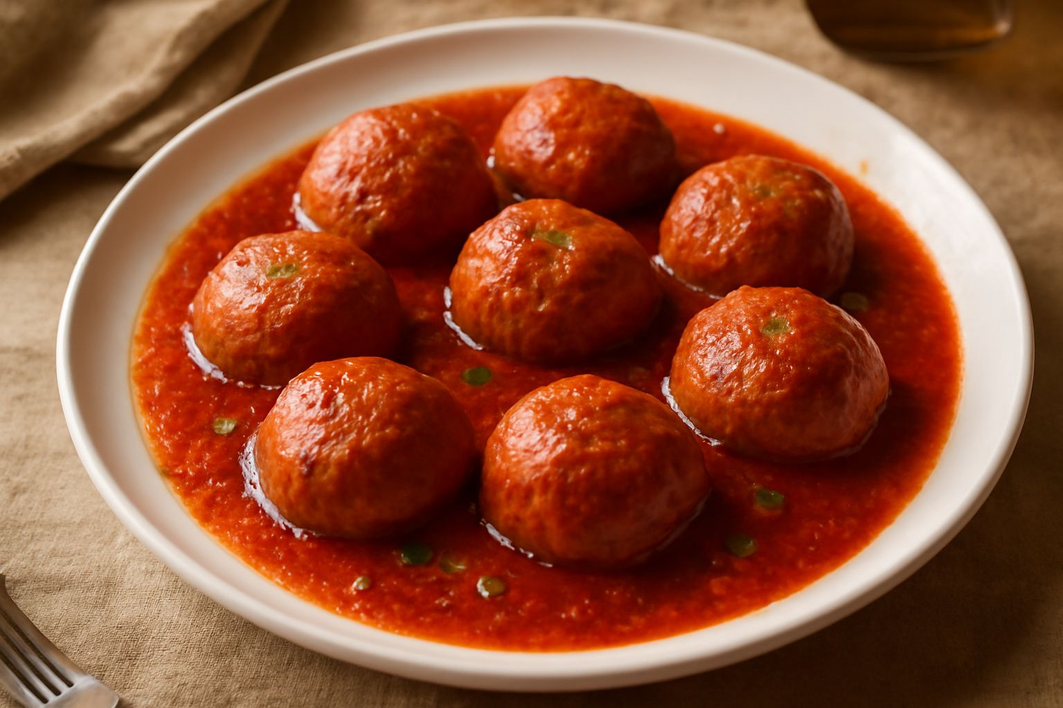 Meatballs in sugo