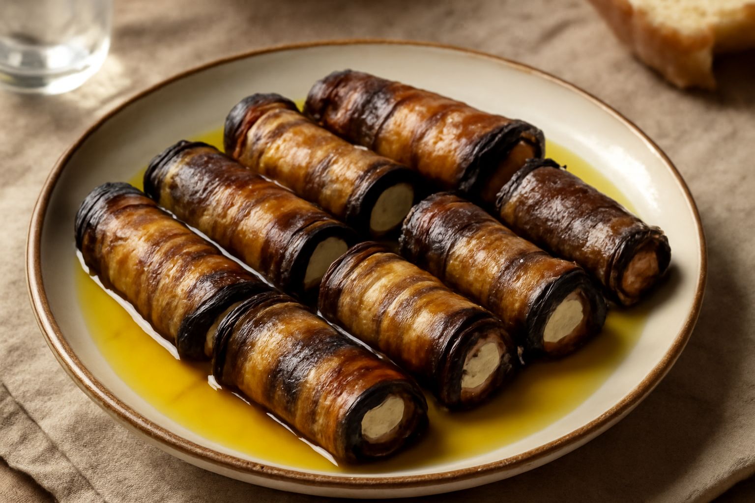 Melanzane a involtini sott'olio