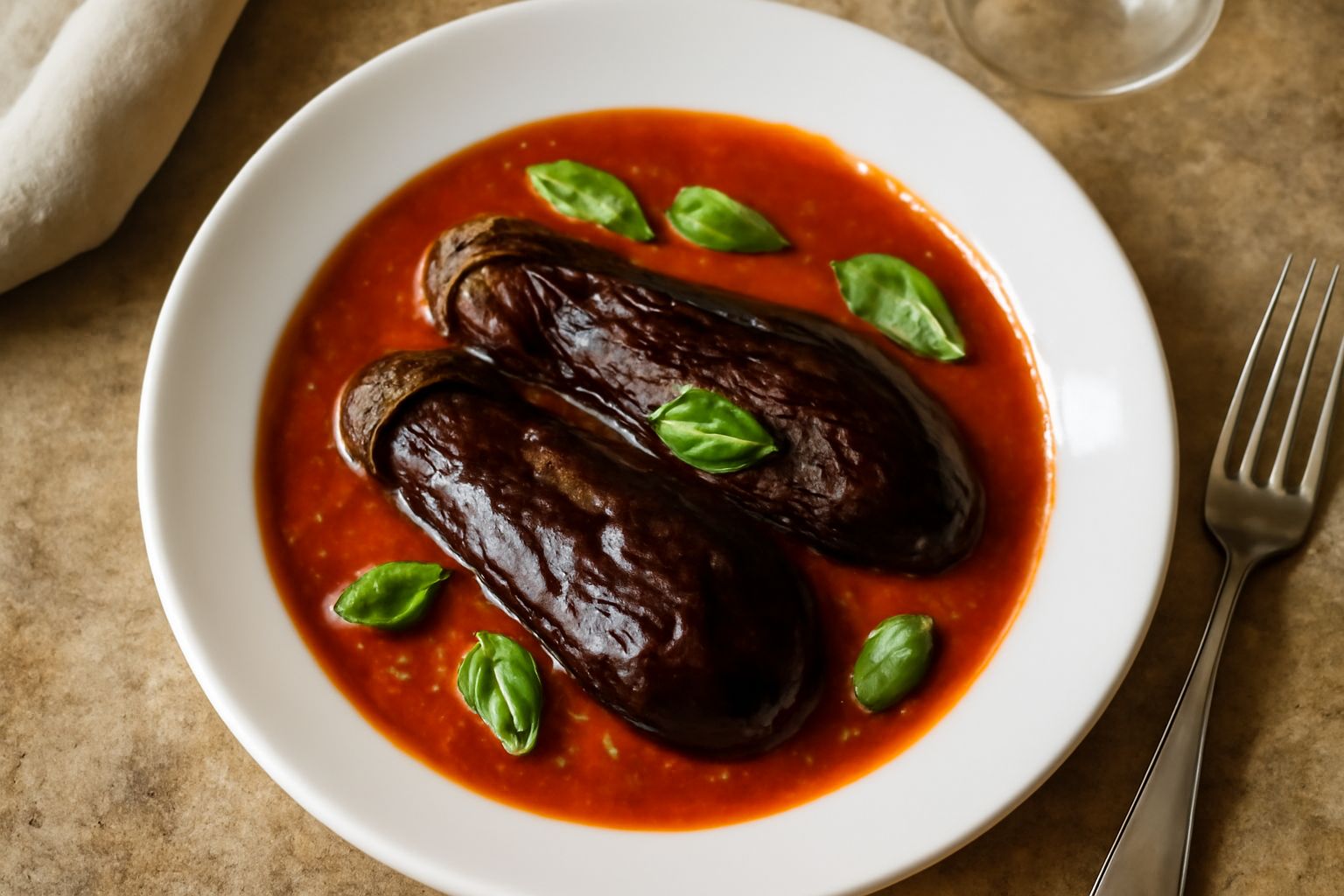 Melanzane affogadas
