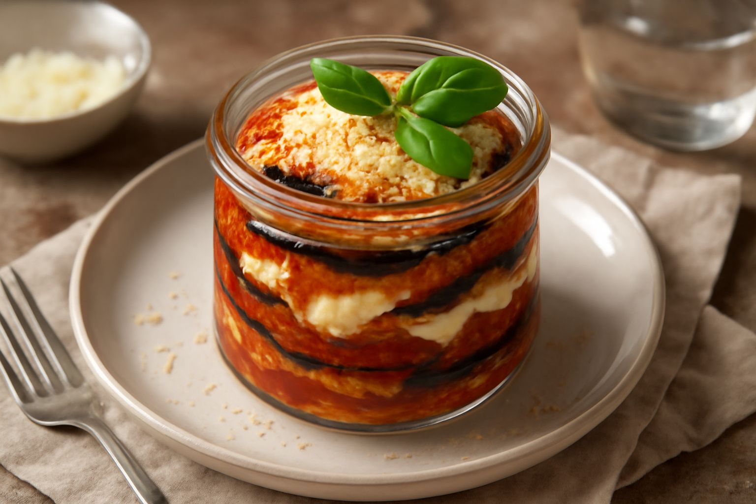 Melanzane alla parmigiana conservate