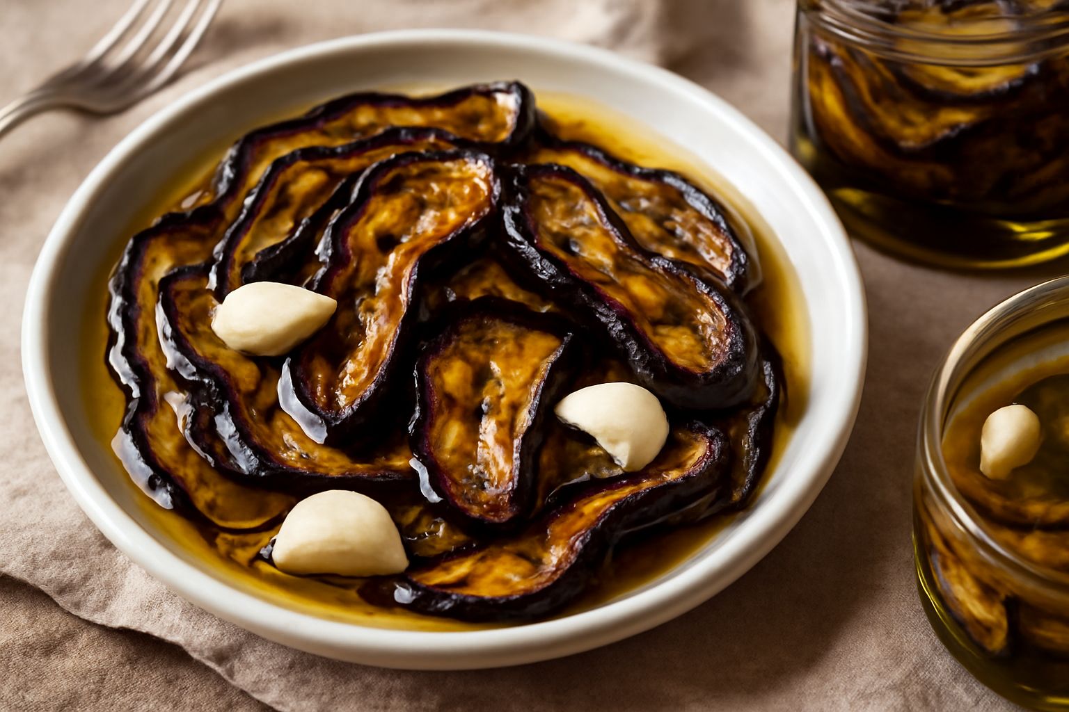 Melanzane alla trevigiana sott'olio