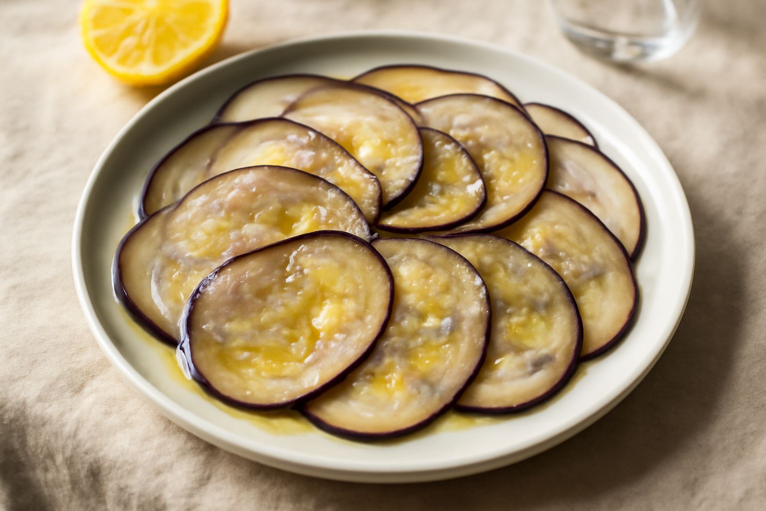 Melanzane crude con limone