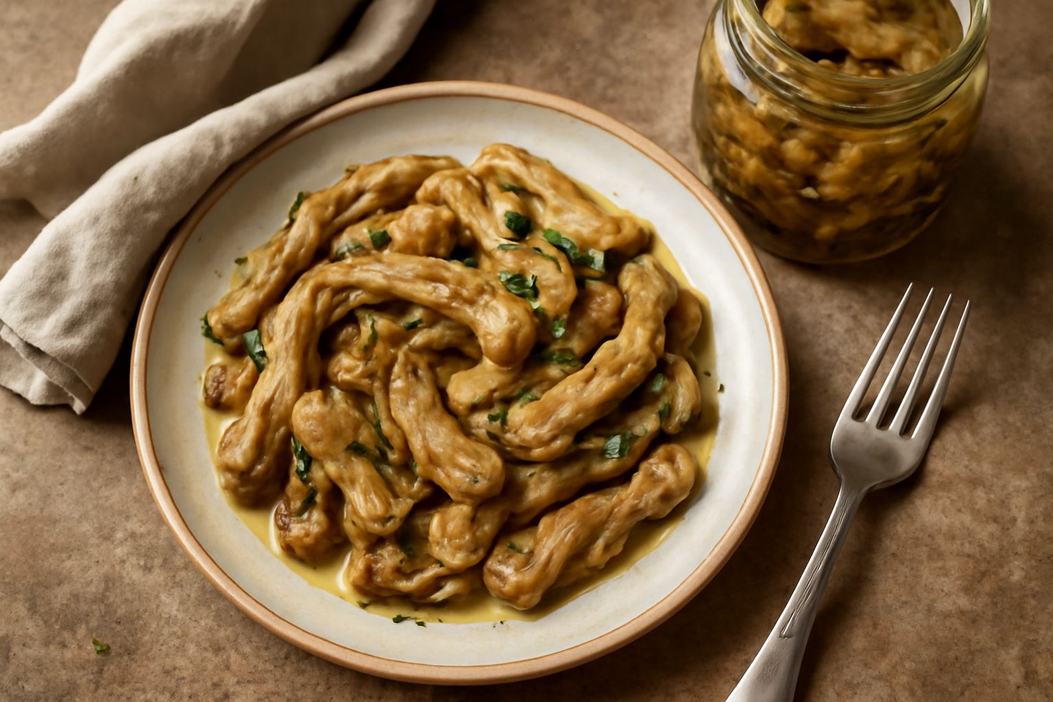 Melanzane in conserva riutilizzate