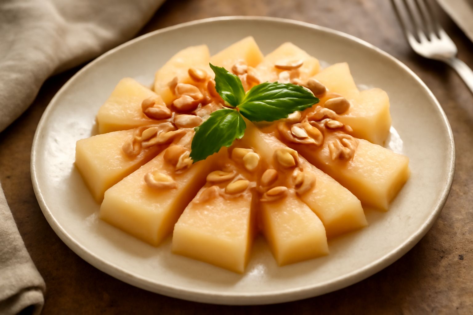 Melone con mandorle