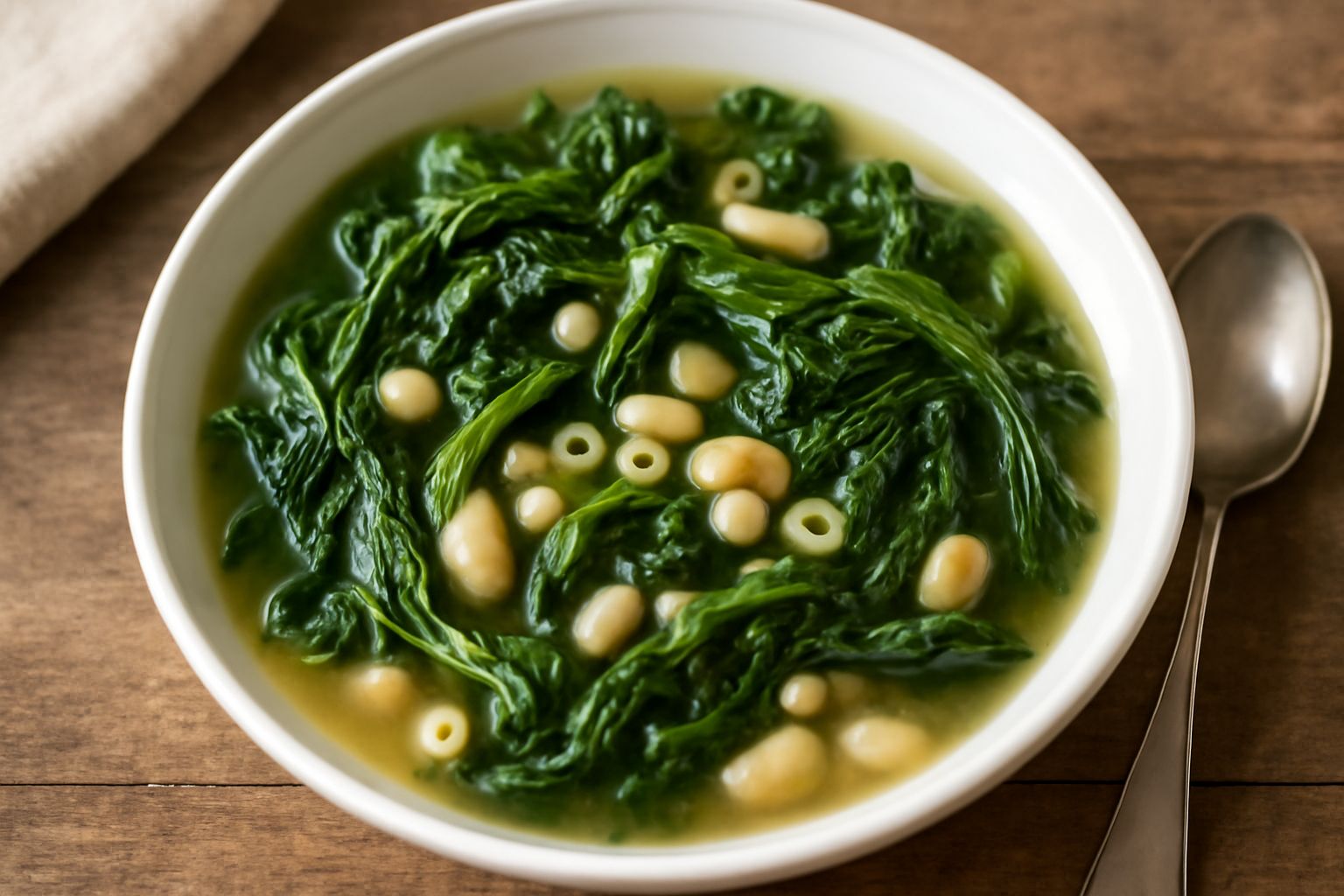 Minestra calabrese con verdure selvatiche