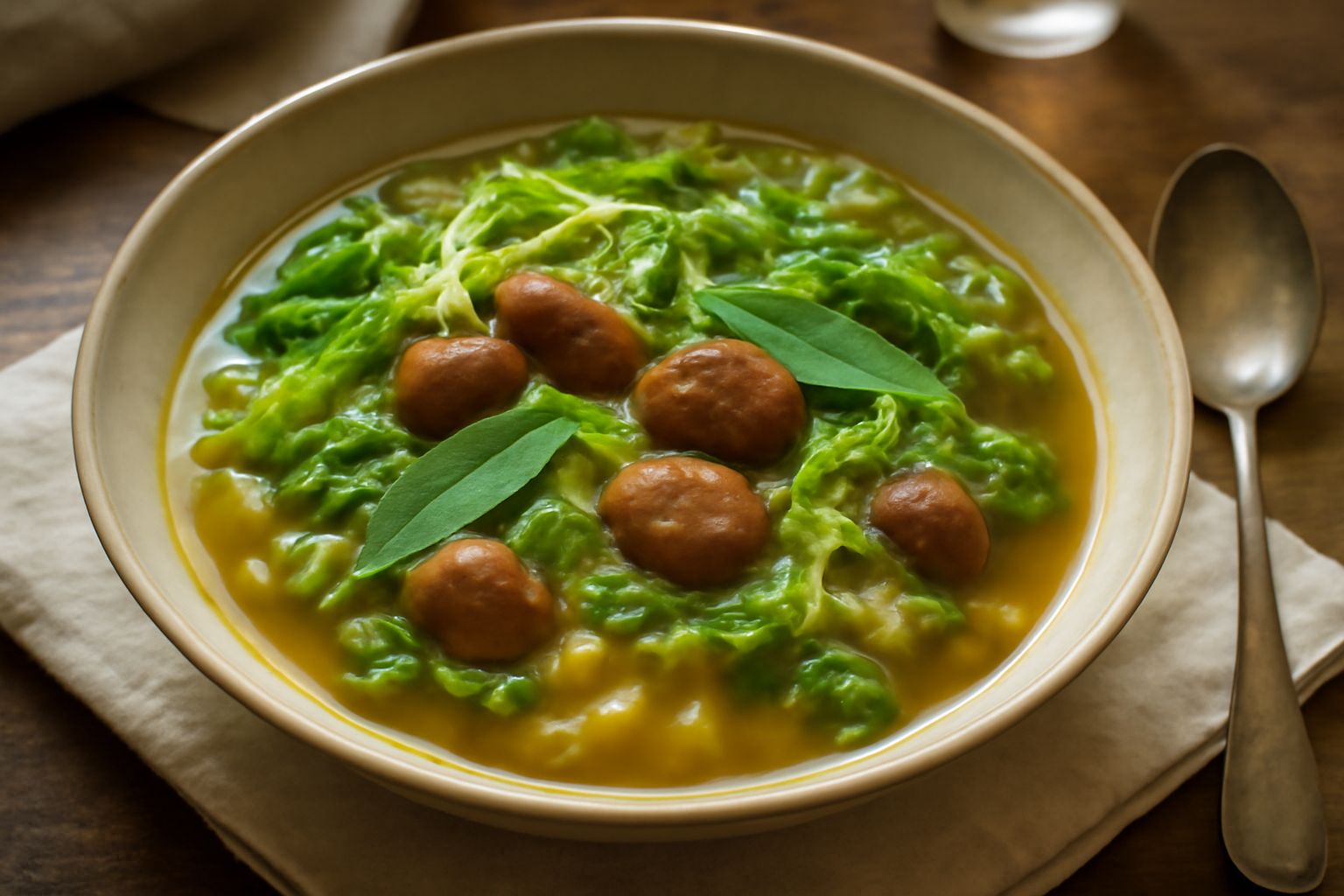Minestra di castagne e cavolo