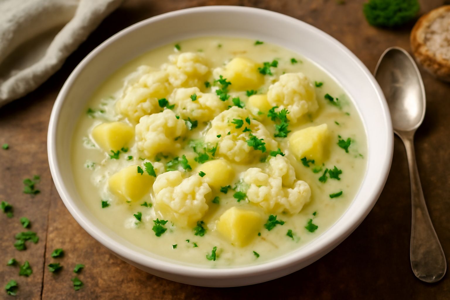 Minestra di cavolfiore e patate