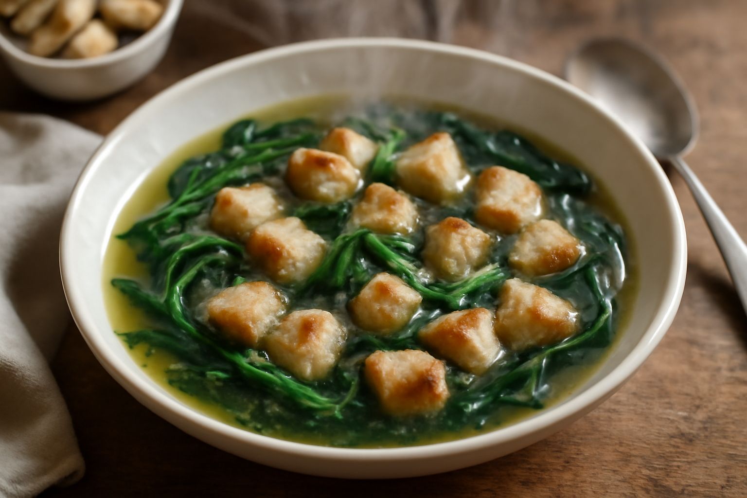 Minestra di cicoria e pani