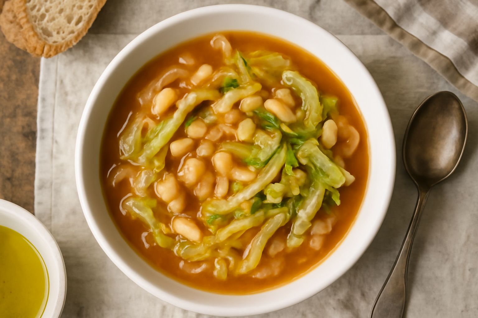 Minestra di fagioli e cavolo