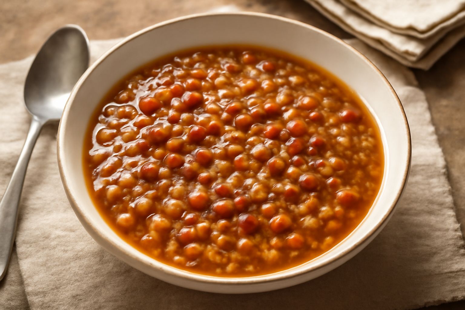 Minestra di farro e cicerchia