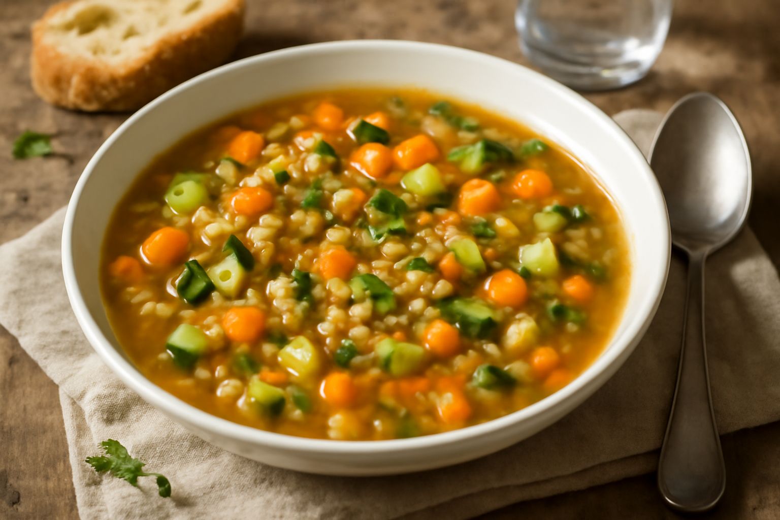 Minestra di farro e verdure