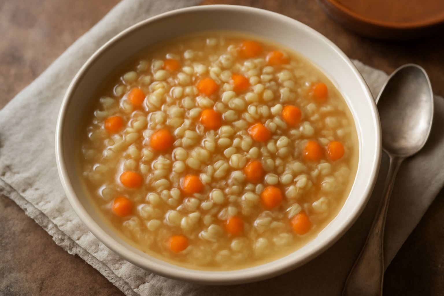 Minestra di farro perlato