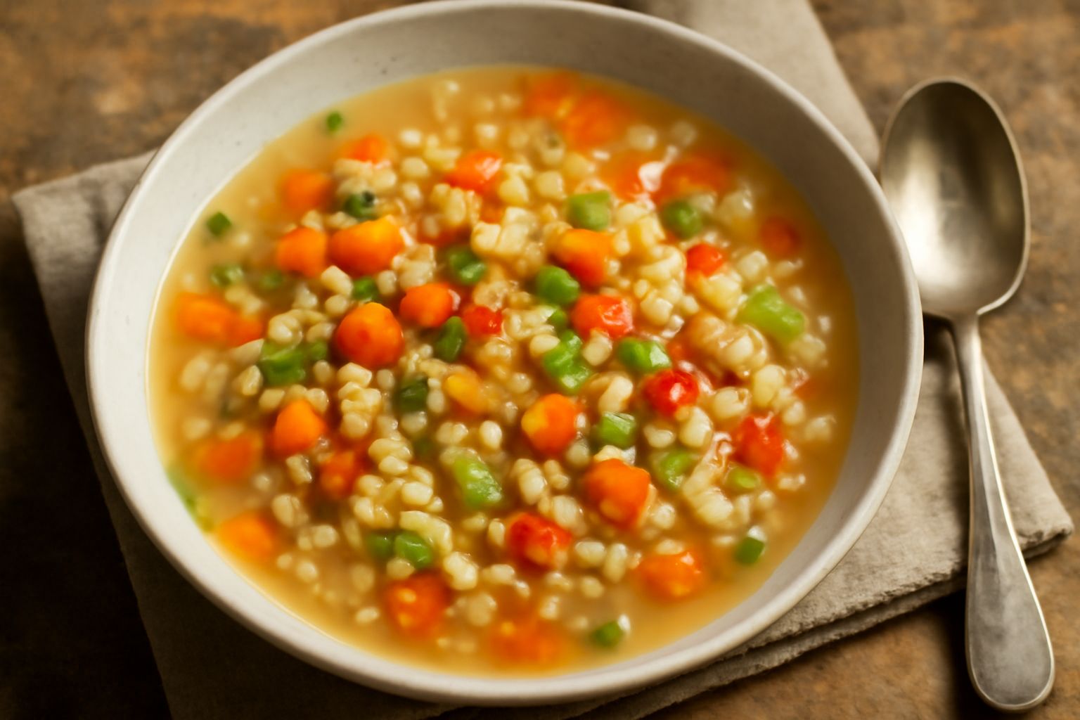 Minestra di grano spezzato