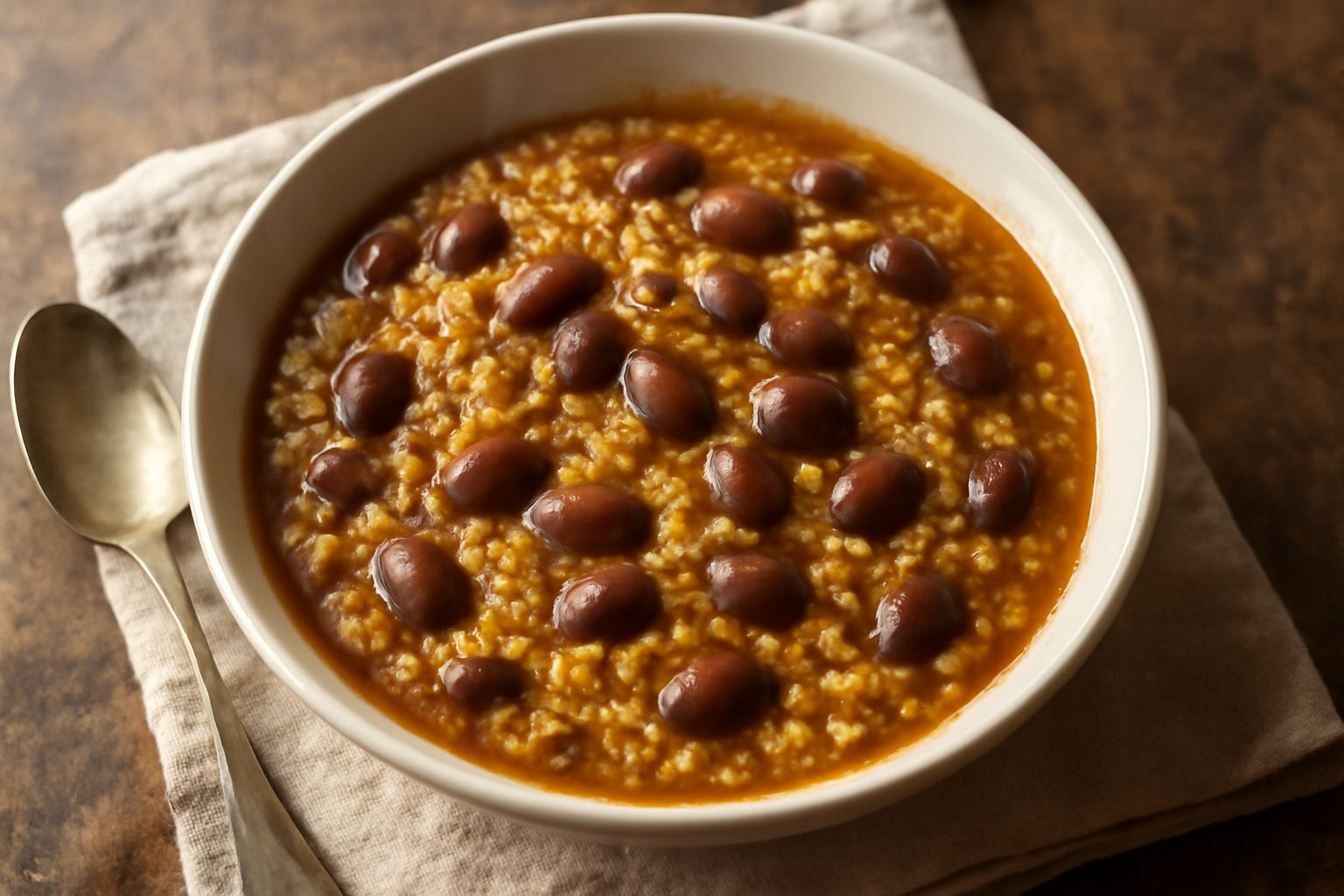 Minestra di miglio e fagioli