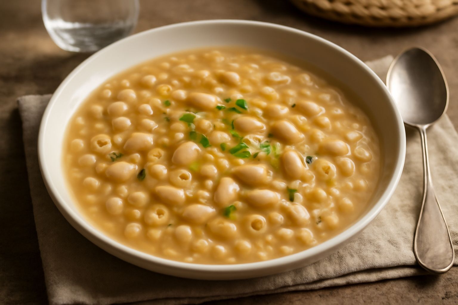 Minestra di pasta e fagioli cannellini