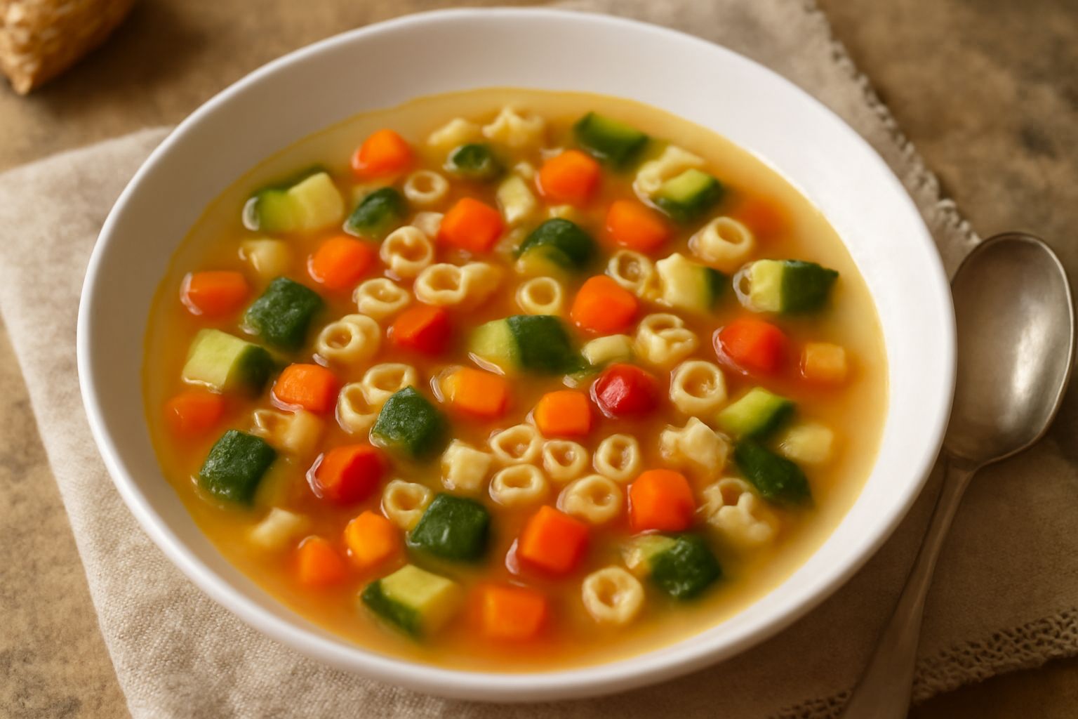 Minestra di pasta e verdure