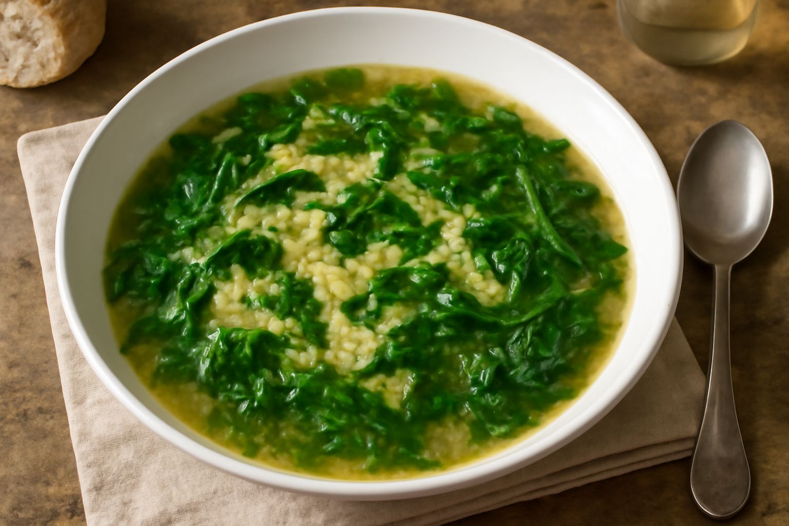 Minestra di pastina e erbette