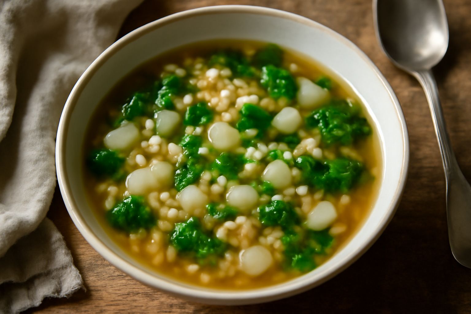 Minestra di rapa e orzo