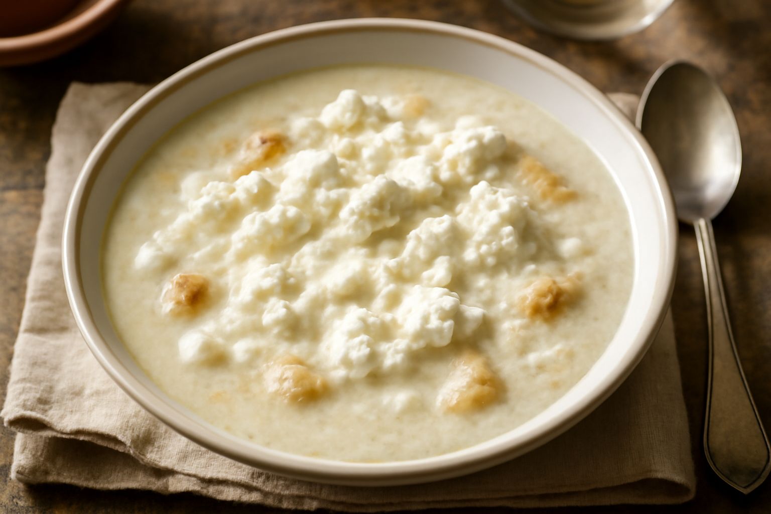 Minestra di ricotta e pane