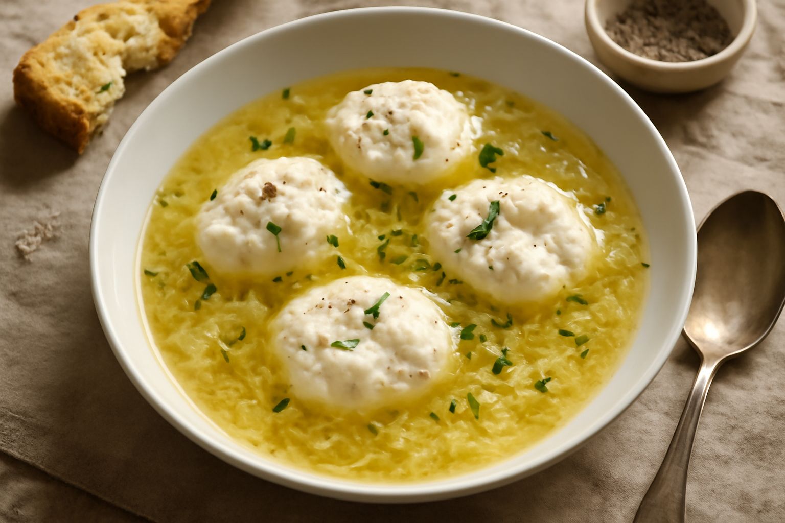 Minestra di ricotta e uova