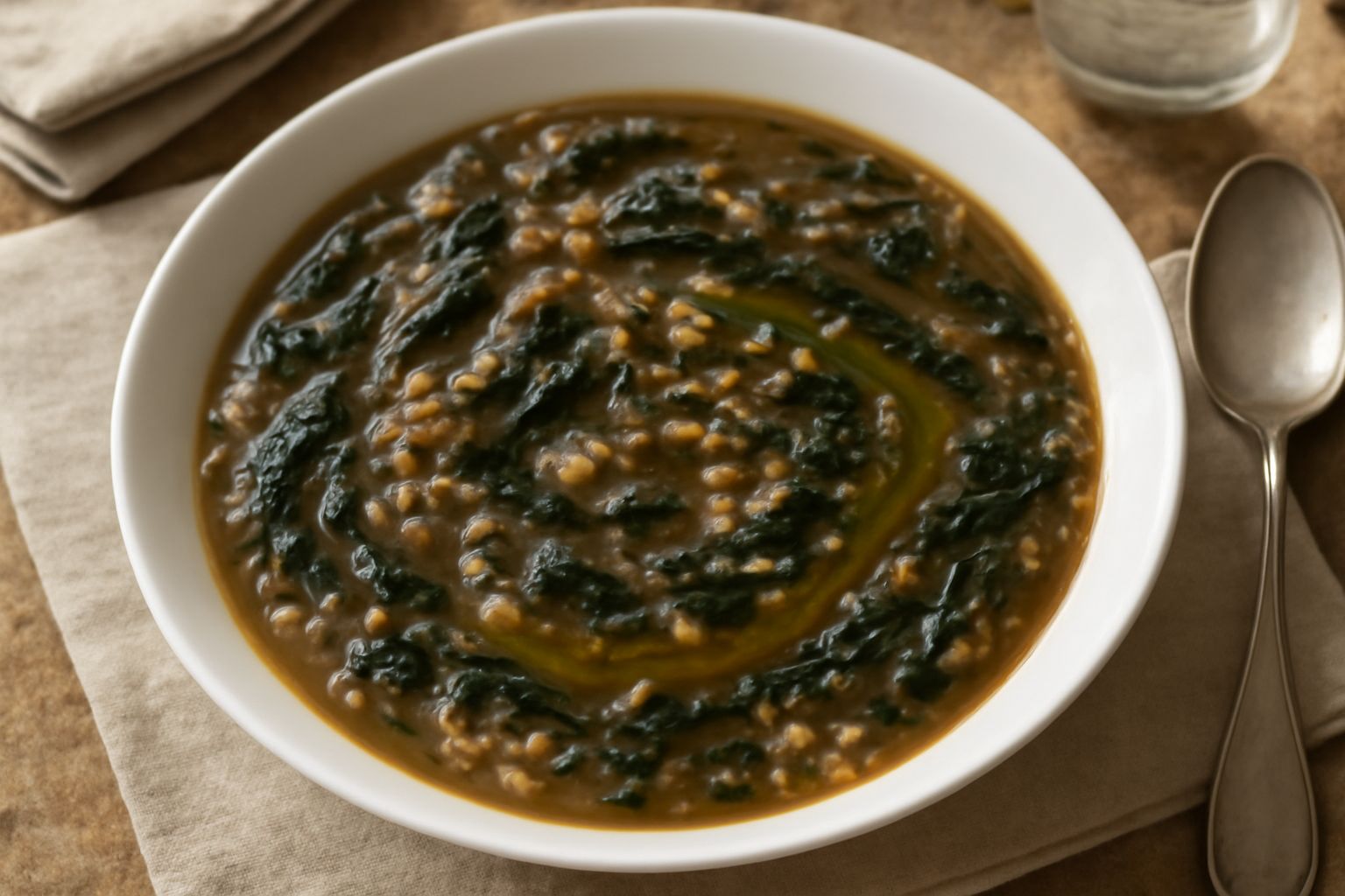 Minestra di riso e cavolo nero