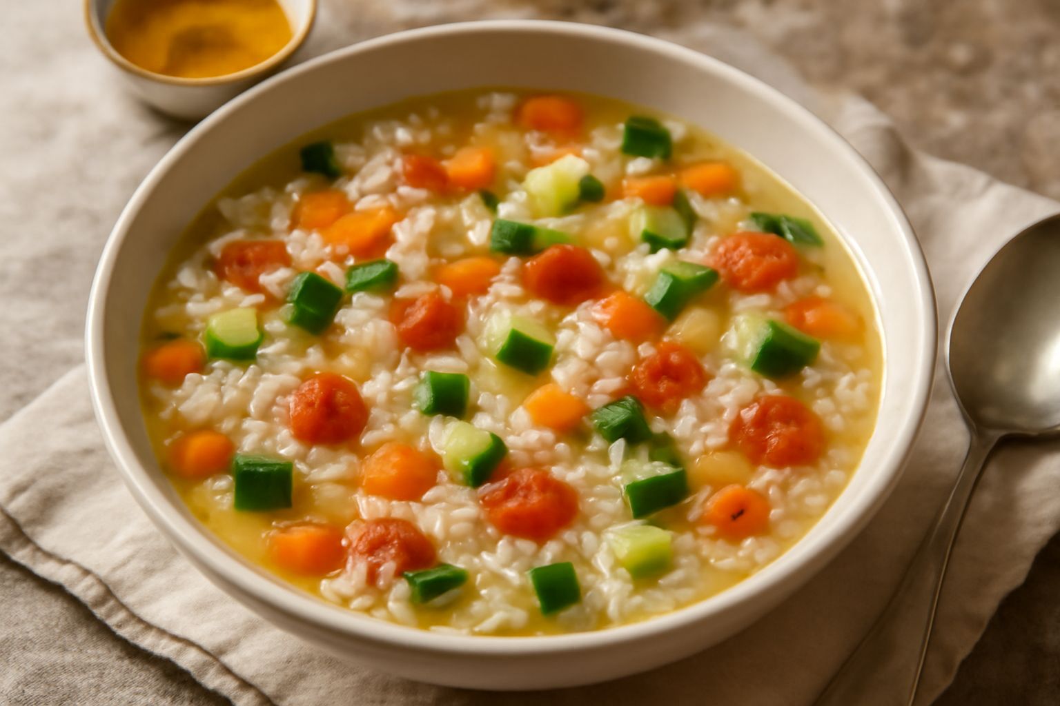 Minestra di riso e verdure