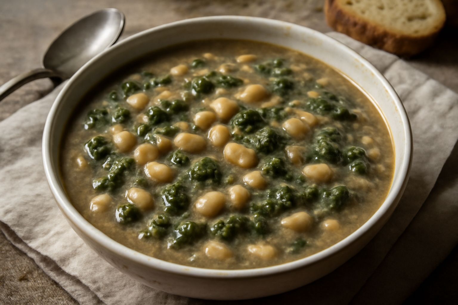 Minestra di scarola e fagioli