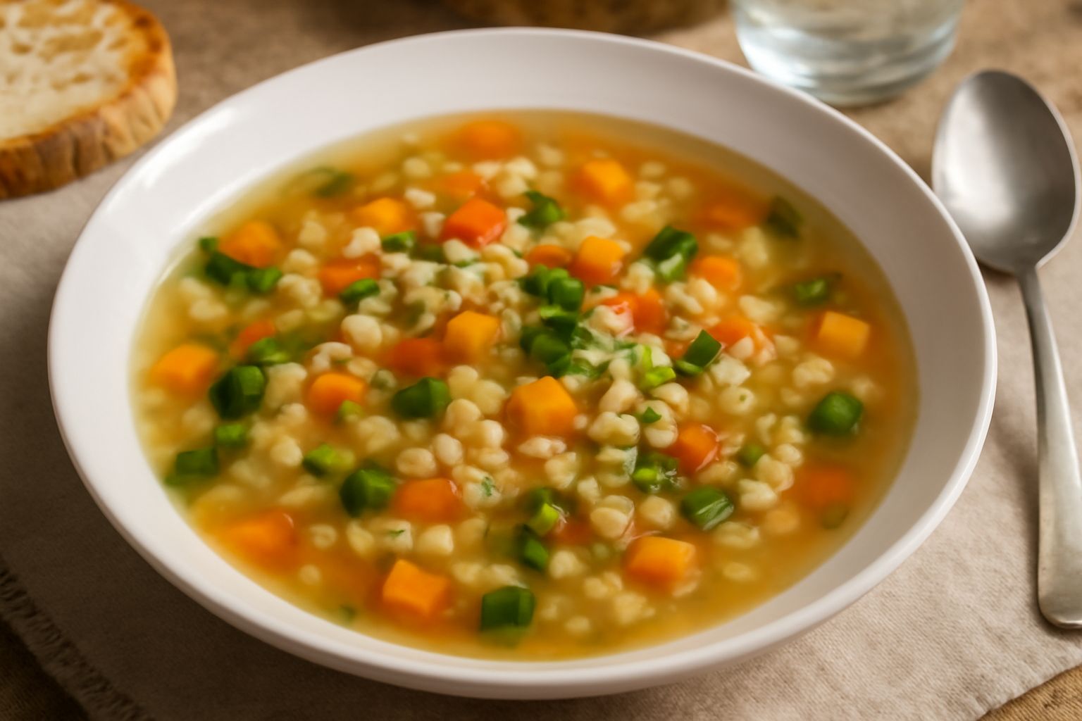 Minestra di verdure e orzo