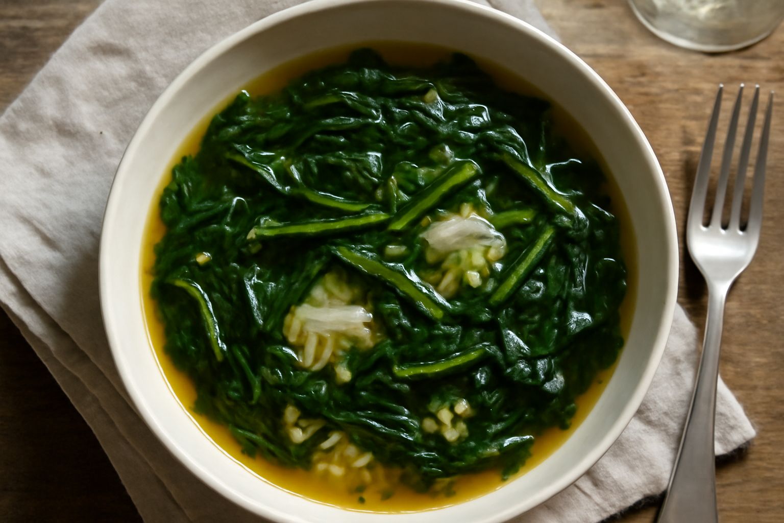 Minestra di verdure selvatiche