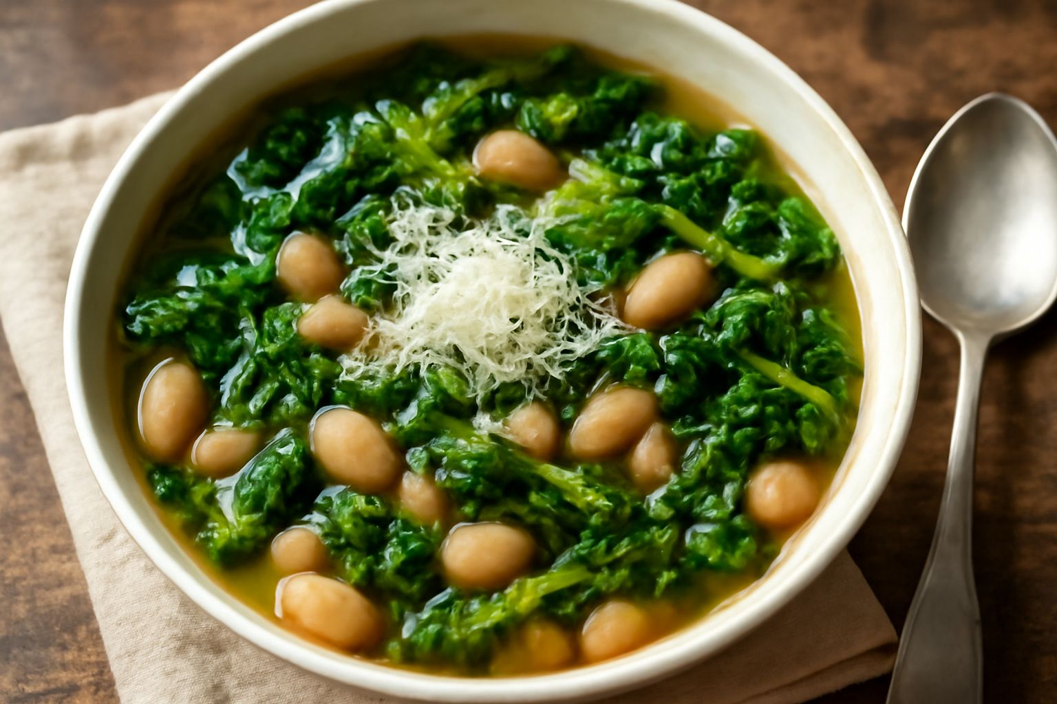 Minestra di verza e fagioli