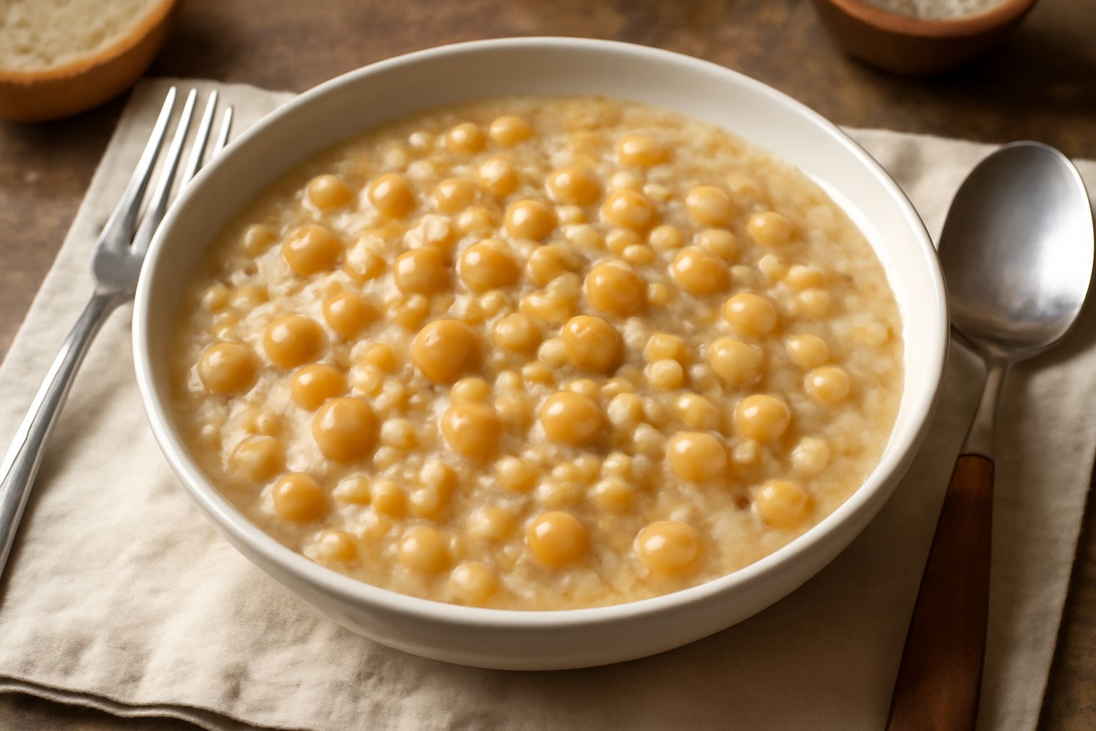 Minestra d'orzo e ceci