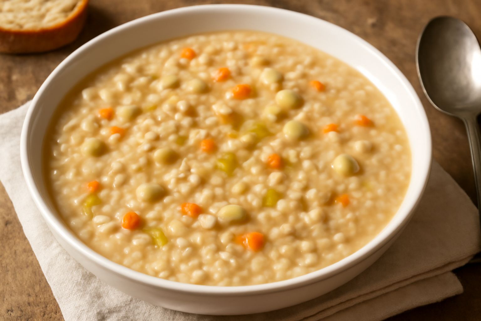 Minestra d'orzo e fava