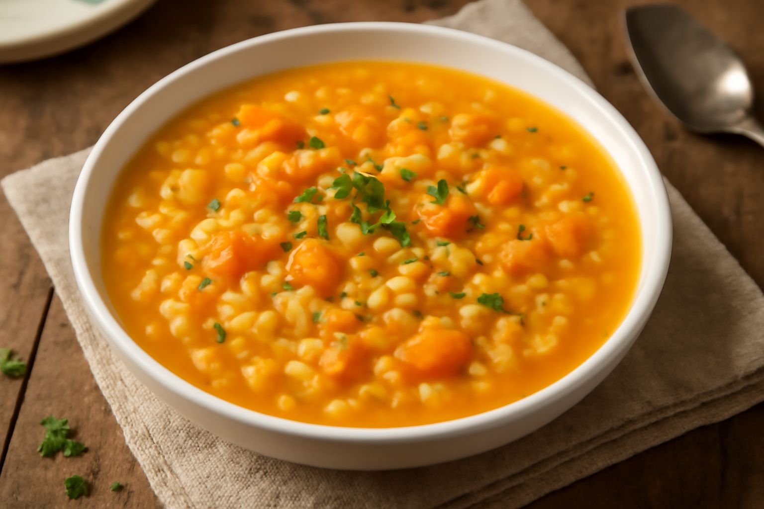 Minestra d'orzo e zucca