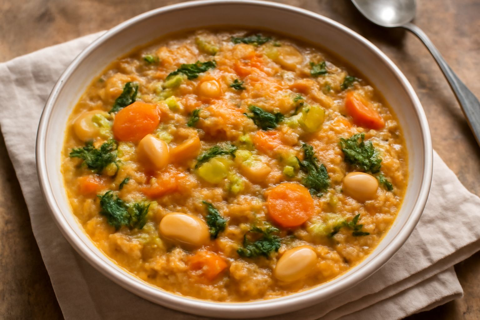 Minestrone con pane secco