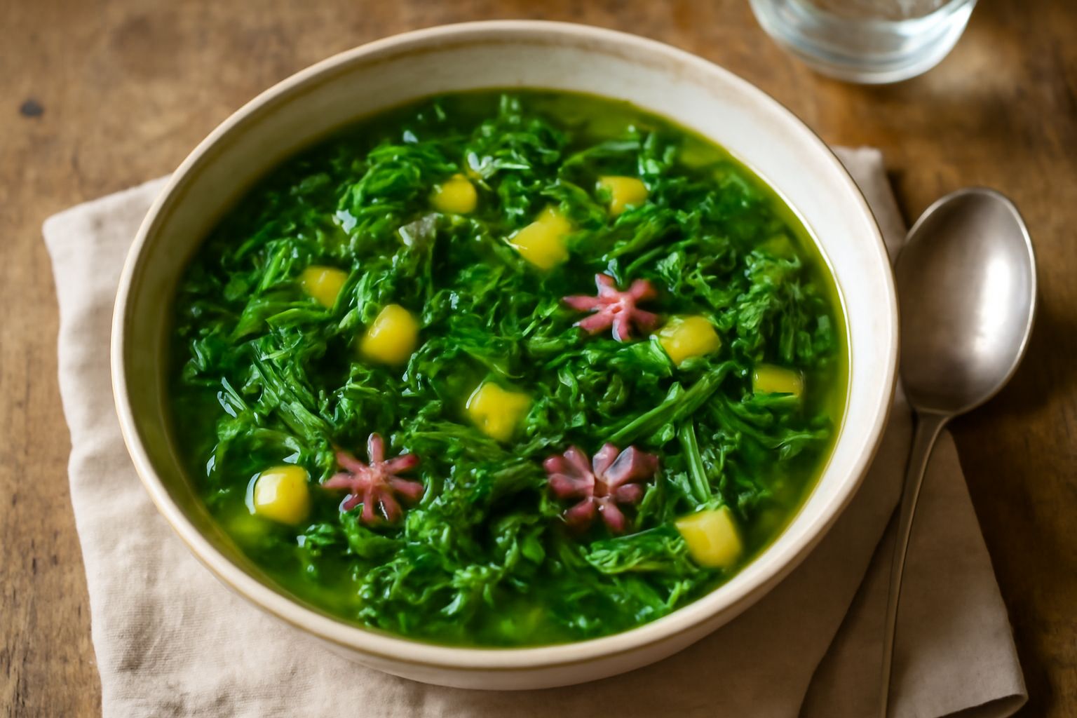 Minestrone di verdure selvatiche
